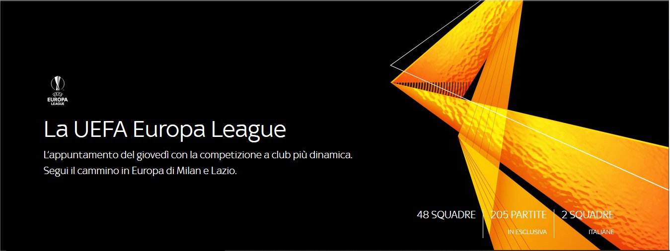Sky Sport Europa League 1a Giornata - Diretta Esclusiva | Palinsesto e Telecronisti - immagine di copertura per i programmi TV