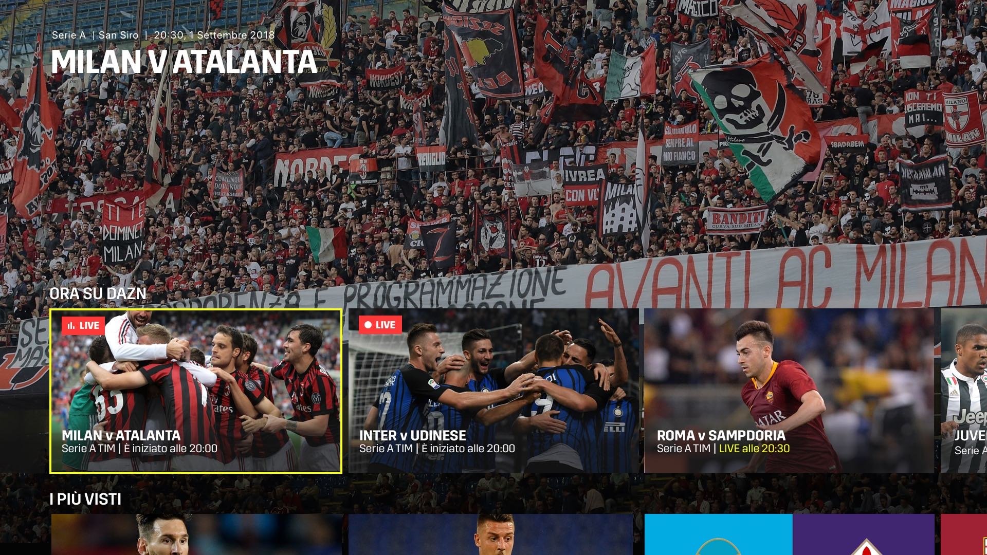 DAZN Serie A 14a Giornata - Diretta Esclusiva - Palinsesto e Telecronisti