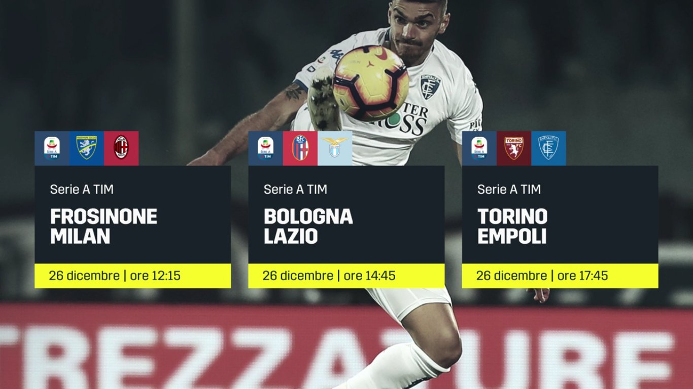 DAZN, Serie A 18a Giornata, Diretta Esclusiva, Palinsesto e Telecronisti