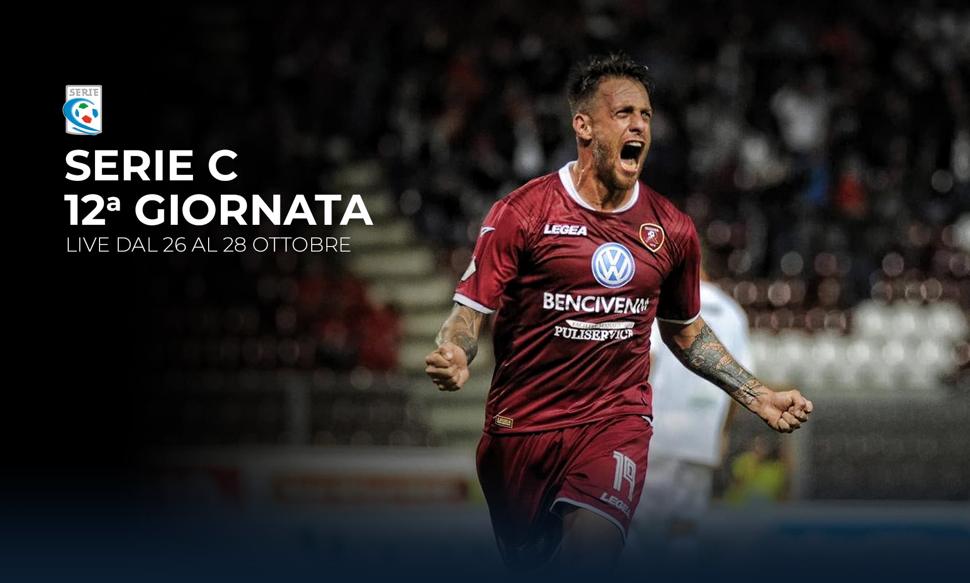 Serie C TV, 12a Giornata - Programma e Telecronisti Eleven Sports