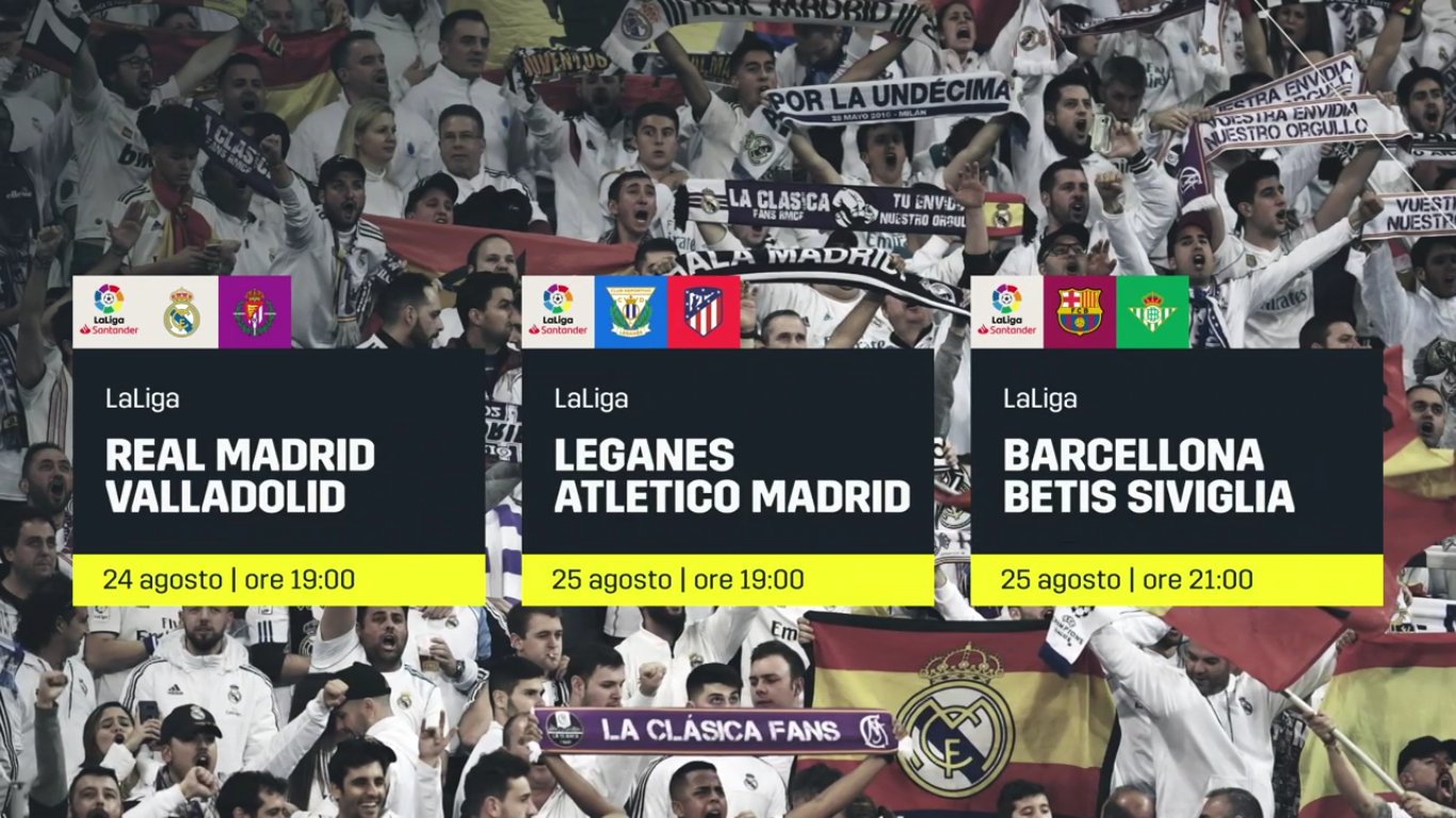 Calcio Estero DAZN, Programma e Telecronisti 23 - 25 Agosto 2019