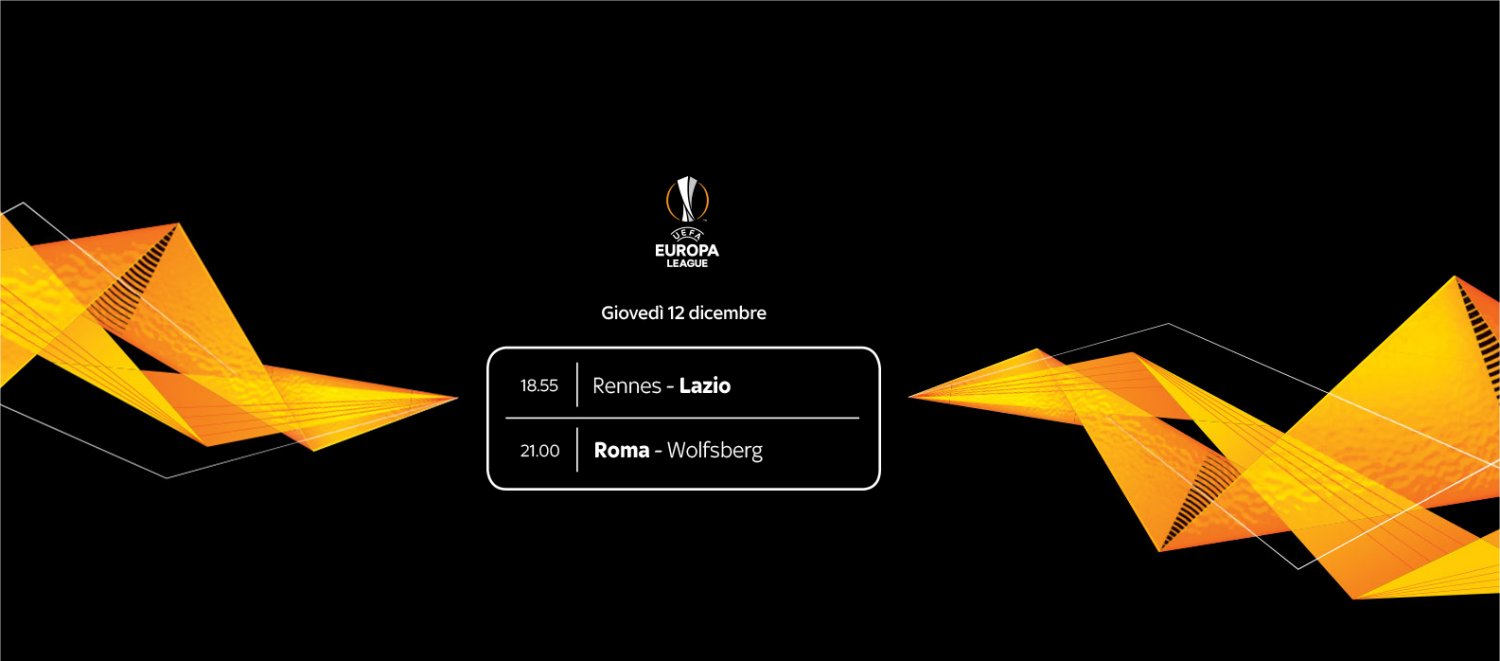 Sky Sport Diretta Europa League #6, Palinsesto Telecronisti Lazio e Roma - immagine di copertura per i programmi TV