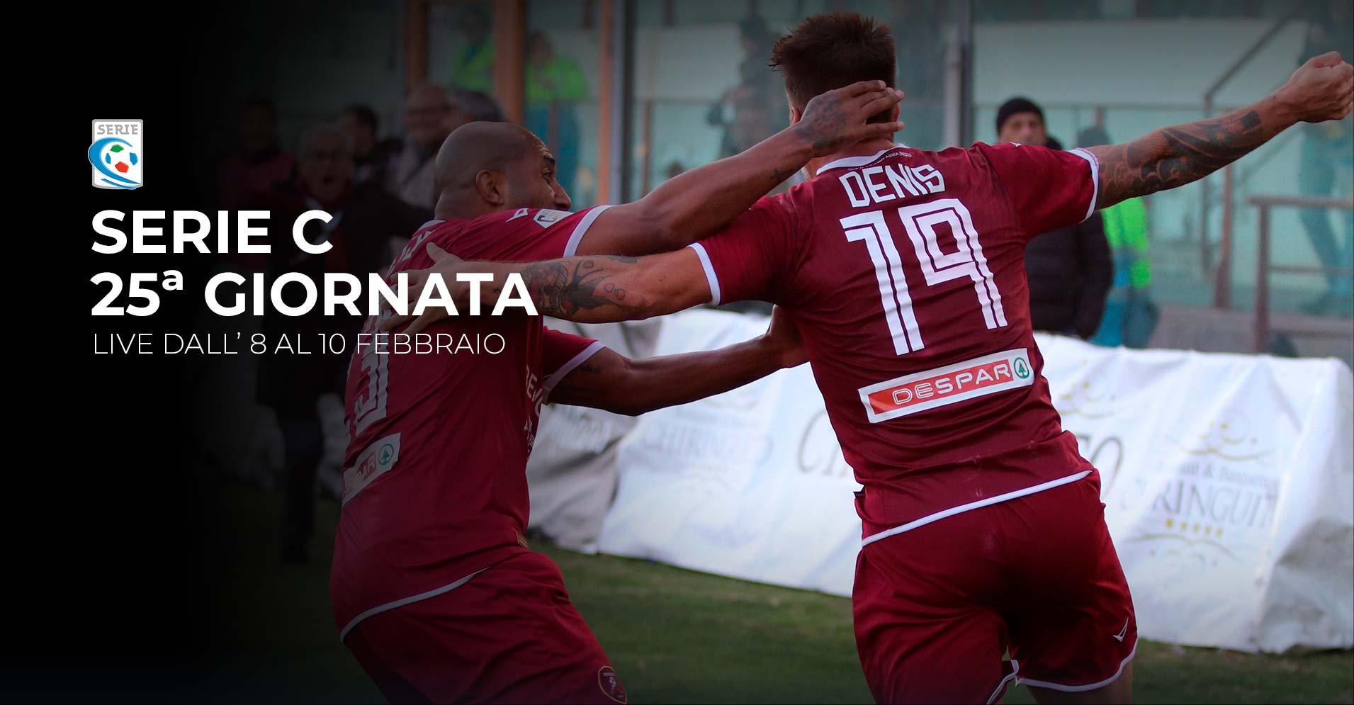 Serie C TV, 25a Giornata - Programma e Telecronisti Eleven Sports