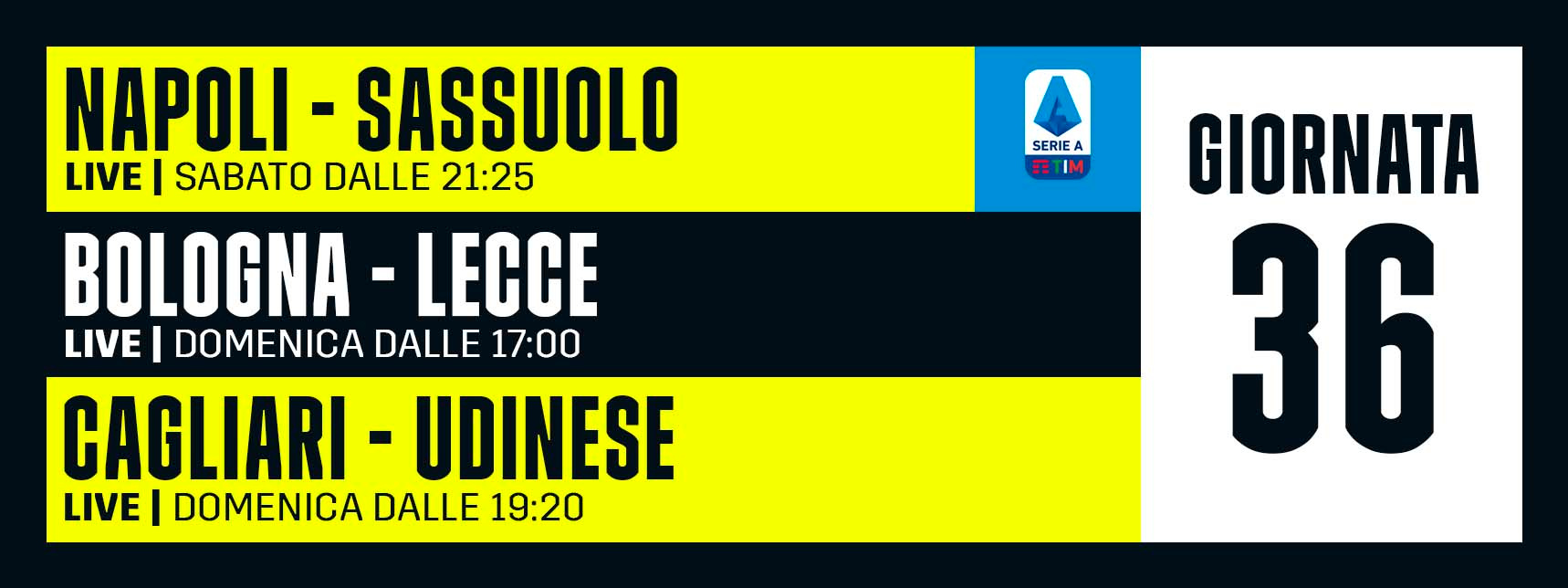 DAZN Serie A 36 Giornata, Diretta Esclusiva | Palinsesto e Telecronisti (Sky 209) - immagine di copertura per i programmi TV