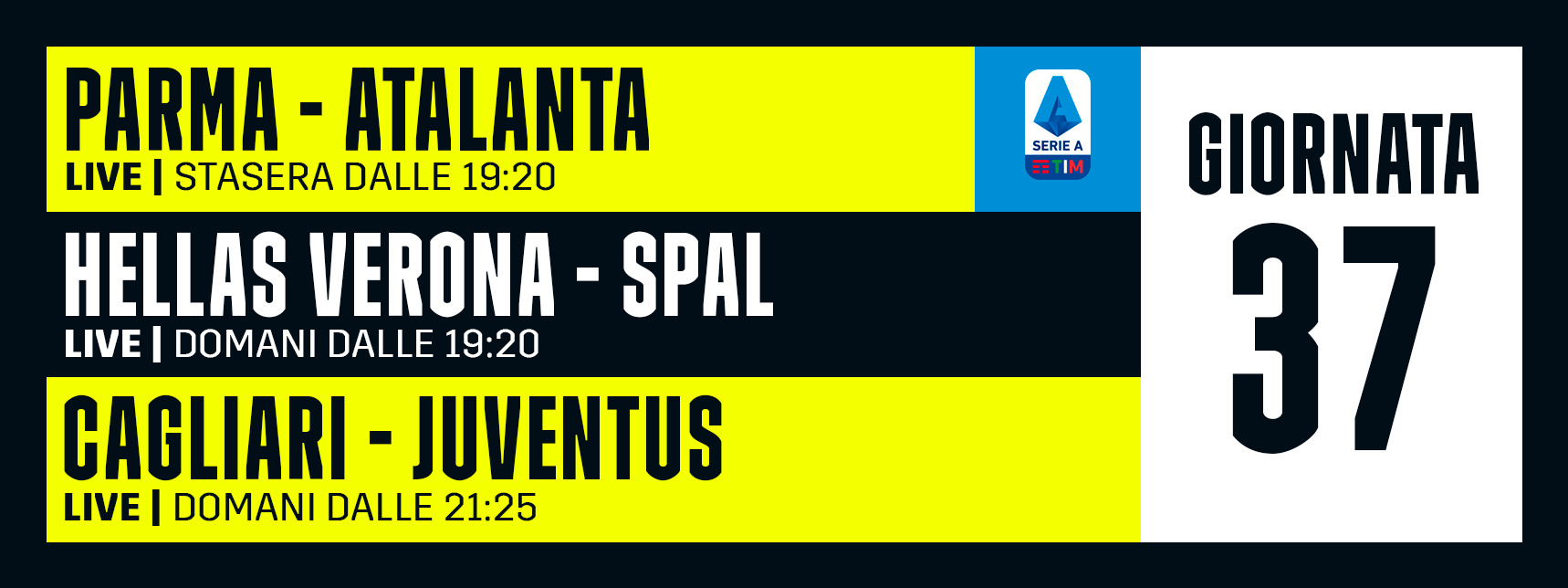 DAZN Serie A 37 Giornata, Diretta Esclusiva - Palinsesto e Telecronisti (Sky 209) - immagine di copertura per i programmi TV