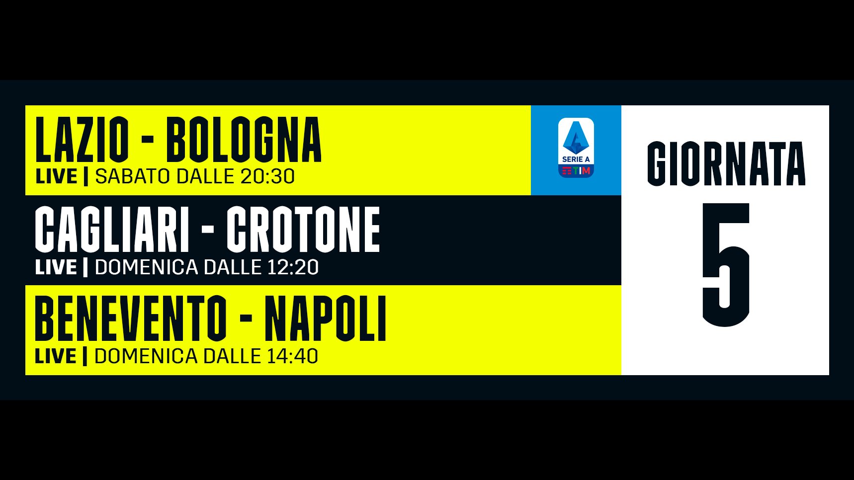 DAZN Serie A 5a Giornata, Diretta Esclusiva | Palinsesto Telecronisti (Sky 209) - immagine di copertura per i programmi TV