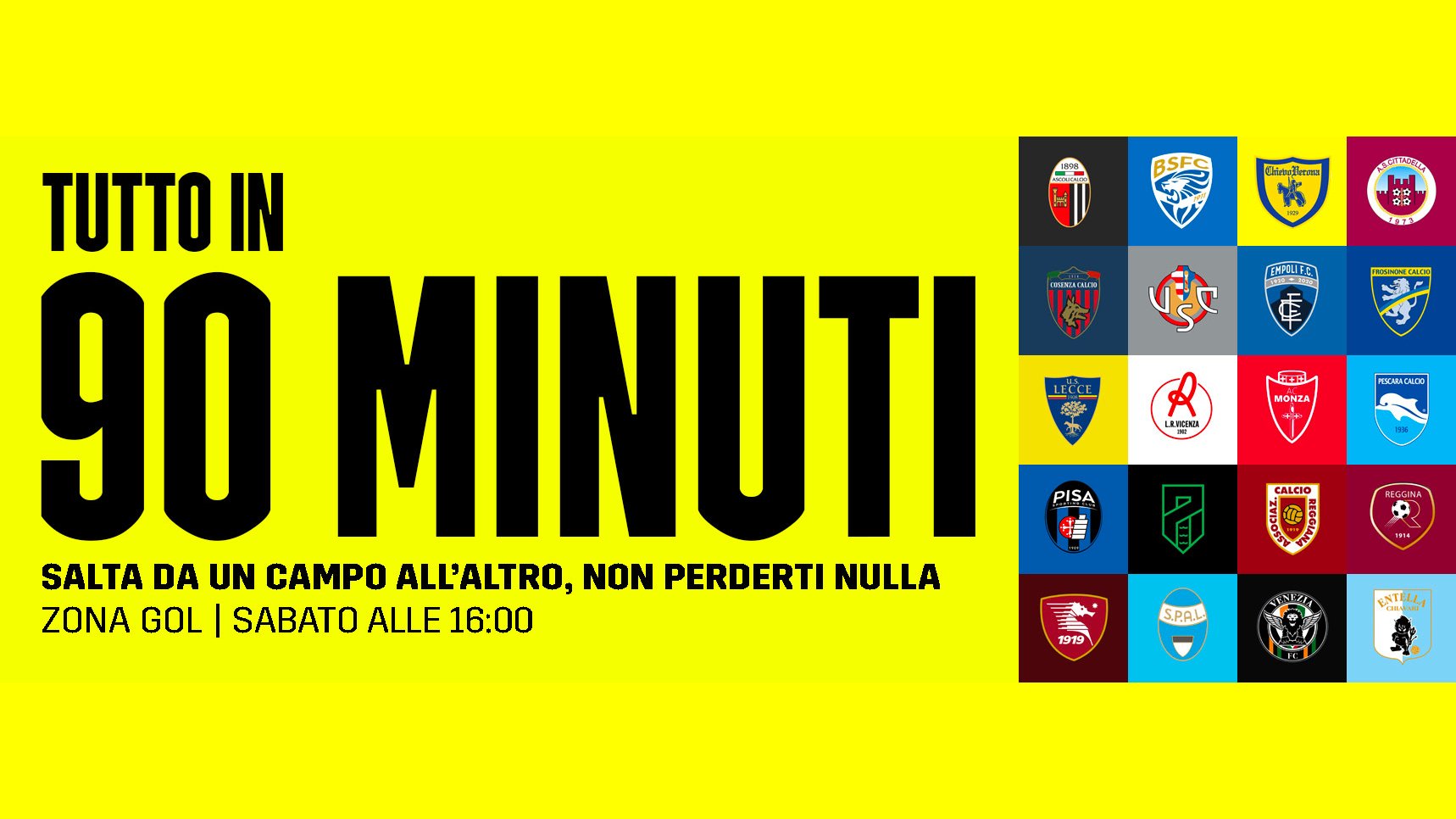 Serie B DAZN 6a Giornata - Diretta Esclusiva | Palinsesto e Telecronisti - immagine di copertura per i programmi TV