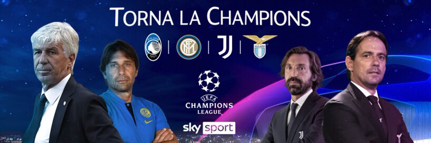 Sky Sport Diretta Champions #4, Palinsesto Telecronisti Juventus, Inter, Atalanta, Lazio - immagine di copertura per i programmi TV