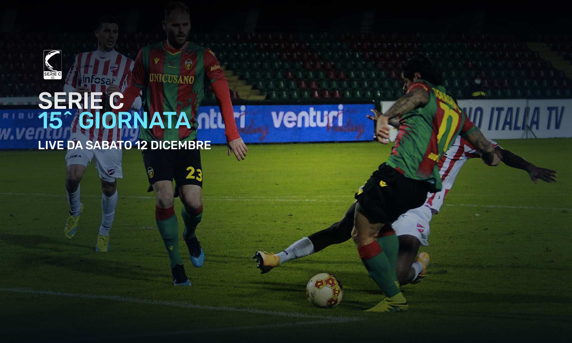 Serie C Eleven Sports, 15a Giornata - Programma e Telecronisti Lega Pro - immagine di copertura per i programmi TV