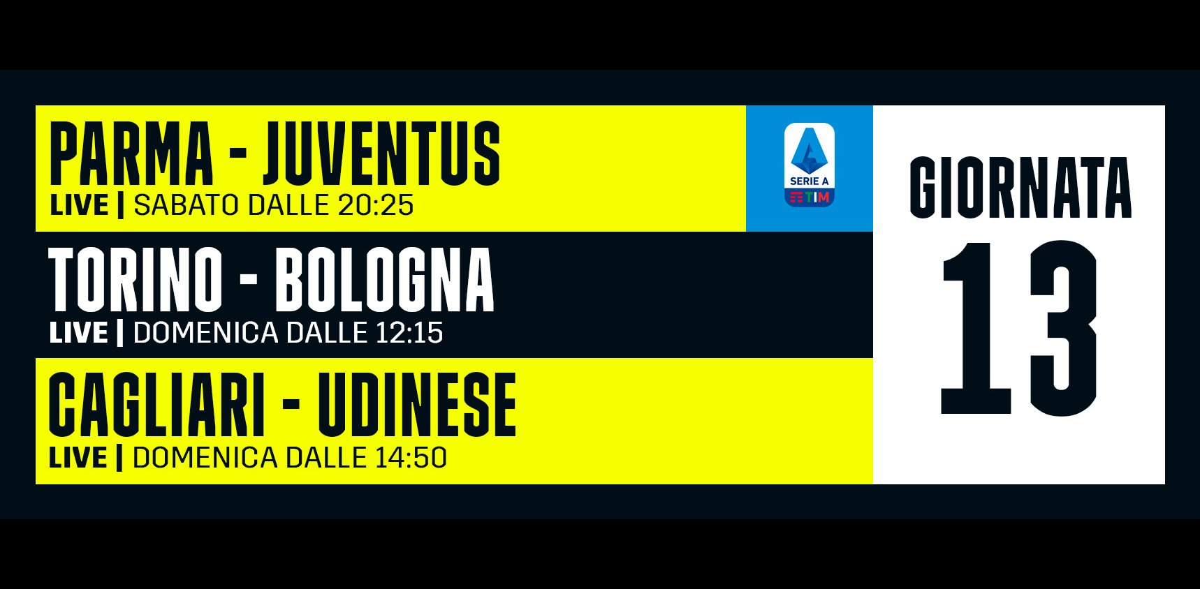 DAZN Serie A 13a Giornata, Diretta Esclusiva | Palinsesto Telecronisti (Sky 209) - immagine di copertura per i programmi TV