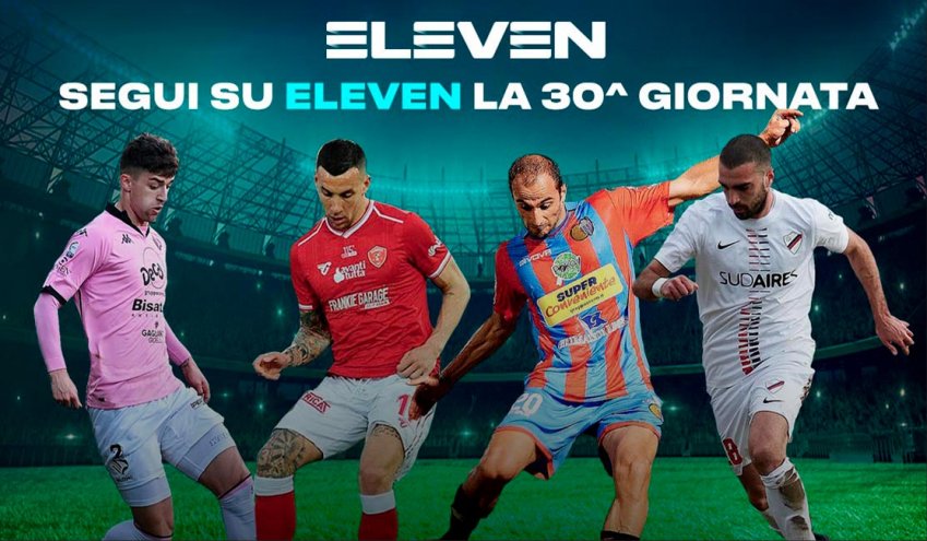 Serie C Eleven Sports, 30a Giornata - Programma e Telecronisti Lega Pro - immagine di copertura per i programmi TV
