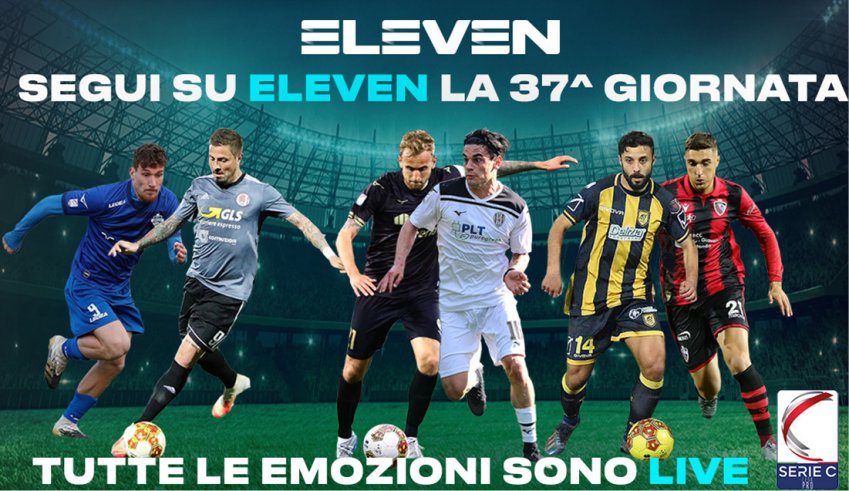 Serie C Eleven Sports, 37a Giornata - Programma e Telecronisti Lega Pro - immagine di copertura per i programmi TV