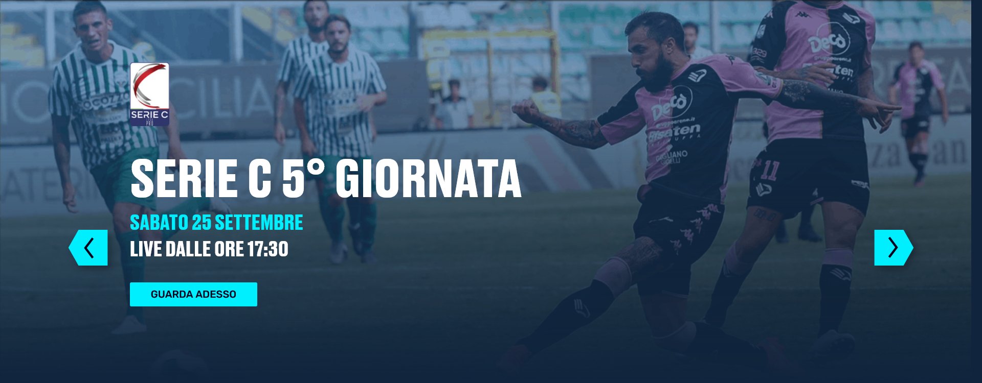 Lega Pro Eleven Sports, 5a Giornata - Programma e Telecronisti Serie C - immagine di copertura per i programmi TV