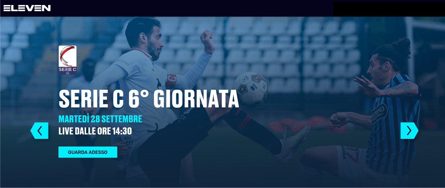 Lega Pro Eleven Sports, 6a Giornata - Programma e Telecronisti Serie C - immagine di copertura per i programmi TV