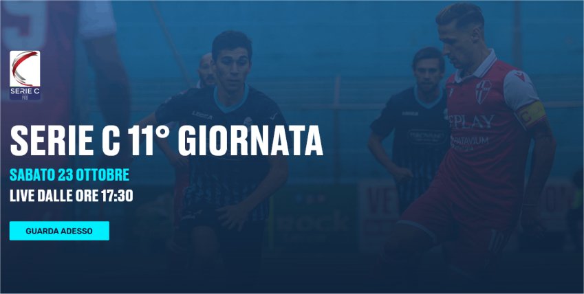 Lega Pro Eleven Sports, 11a Giornata - Programma e Telecronisti Serie C - immagine di copertura per i programmi TV