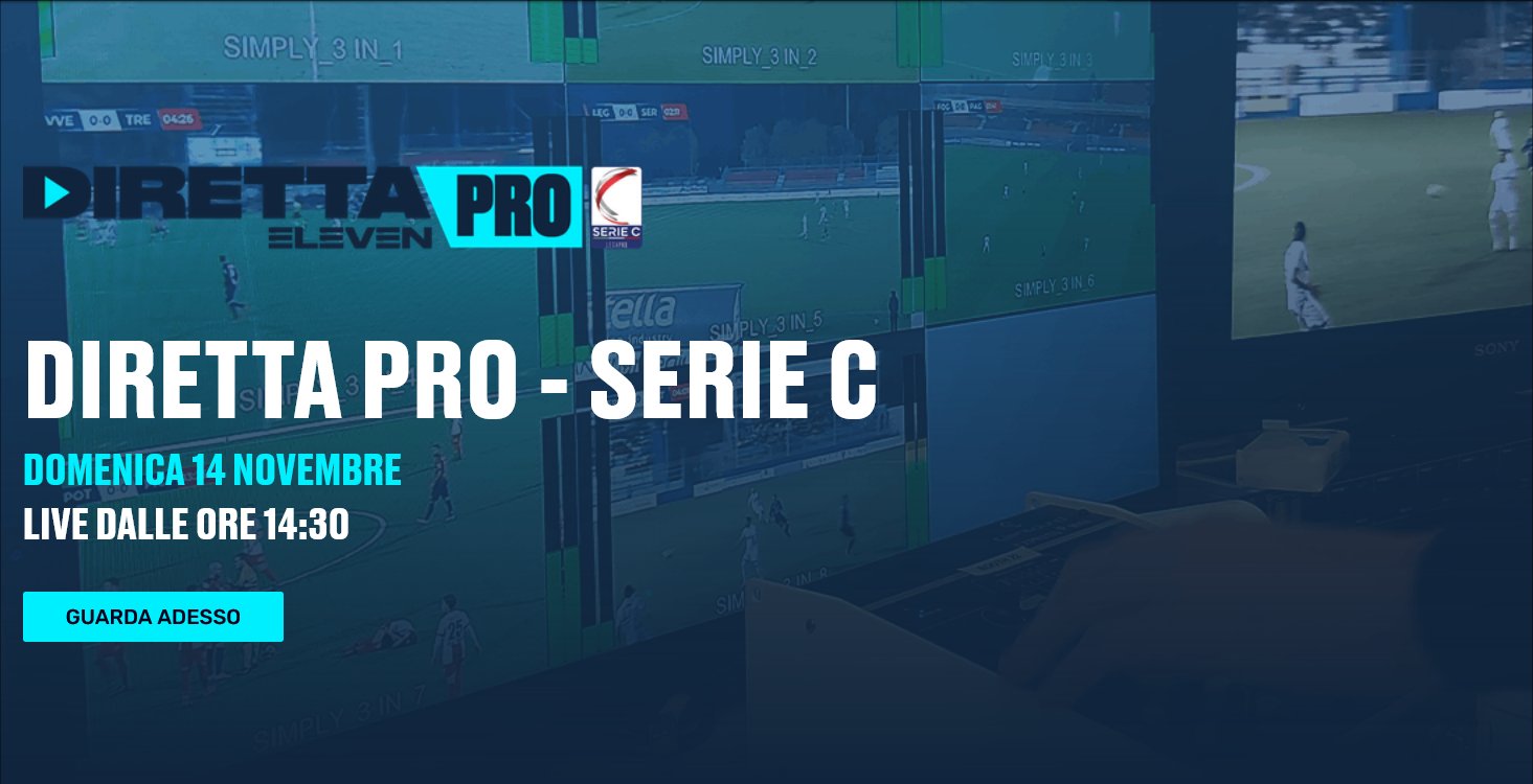 Lega Pro Eleven Sports, 14a Giornata - Programma e Telecronisti Serie C - immagine di copertura per i programmi TV