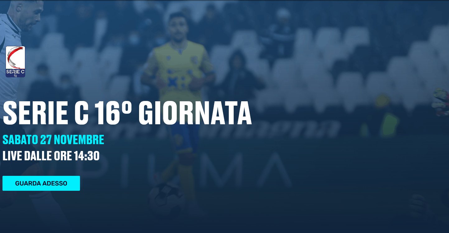 Lega Pro Eleven Sports, 16a Giornata - Programma e Telecronisti Serie C - immagine di copertura per i programmi TV