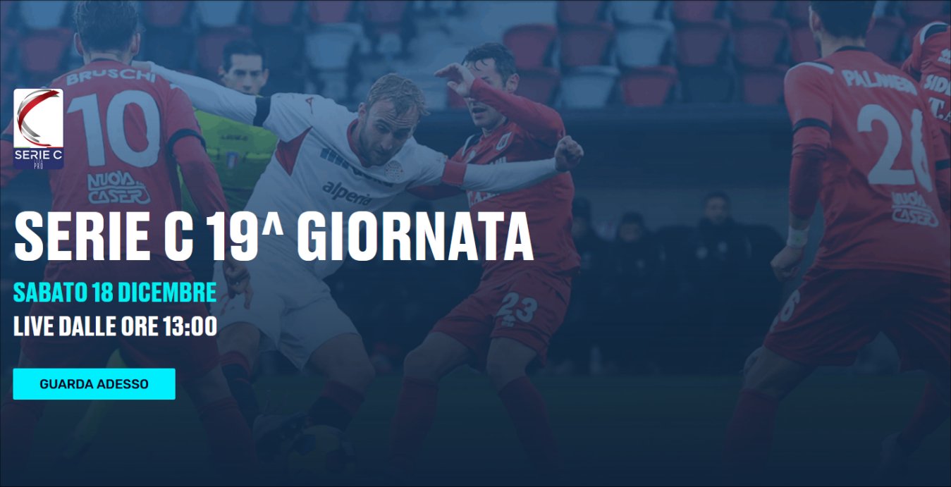 Lega Pro Eleven Sports, 19a Giornata - Programma e Telecronisti Serie C - immagine di copertura per i programmi TV