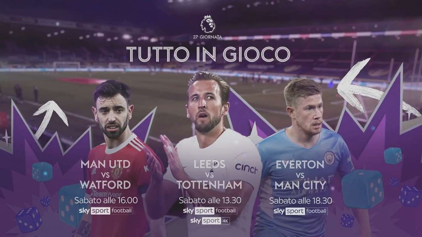 Calcio Estero Sky Sport, Premier, Bundesliga, Ligue 1 (dal 24 al 27 Febbraio) - immagine di copertura per i programmi TV