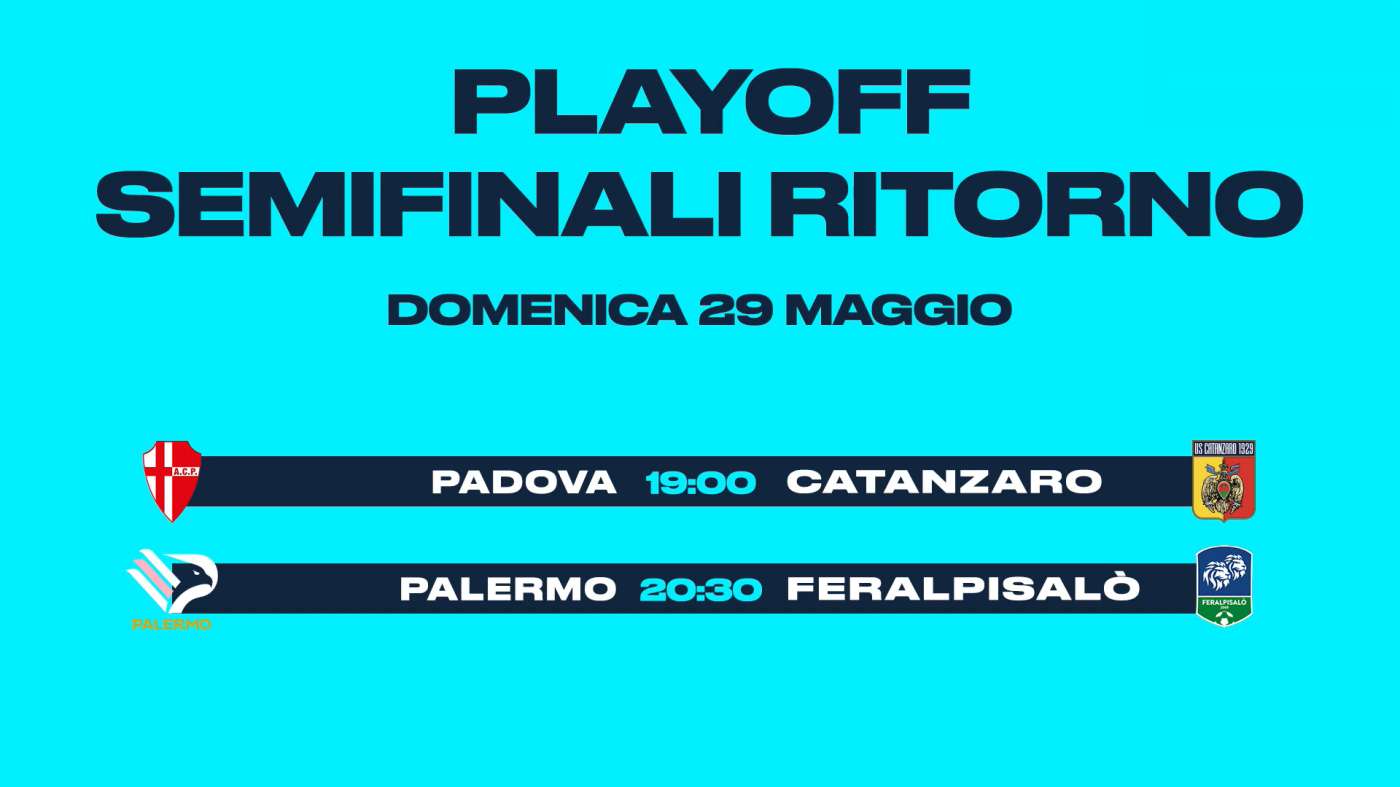 Lega Pro Eleven Sports, Playoff Semifinale Ritorno - Programma e Telecronisti Serie C