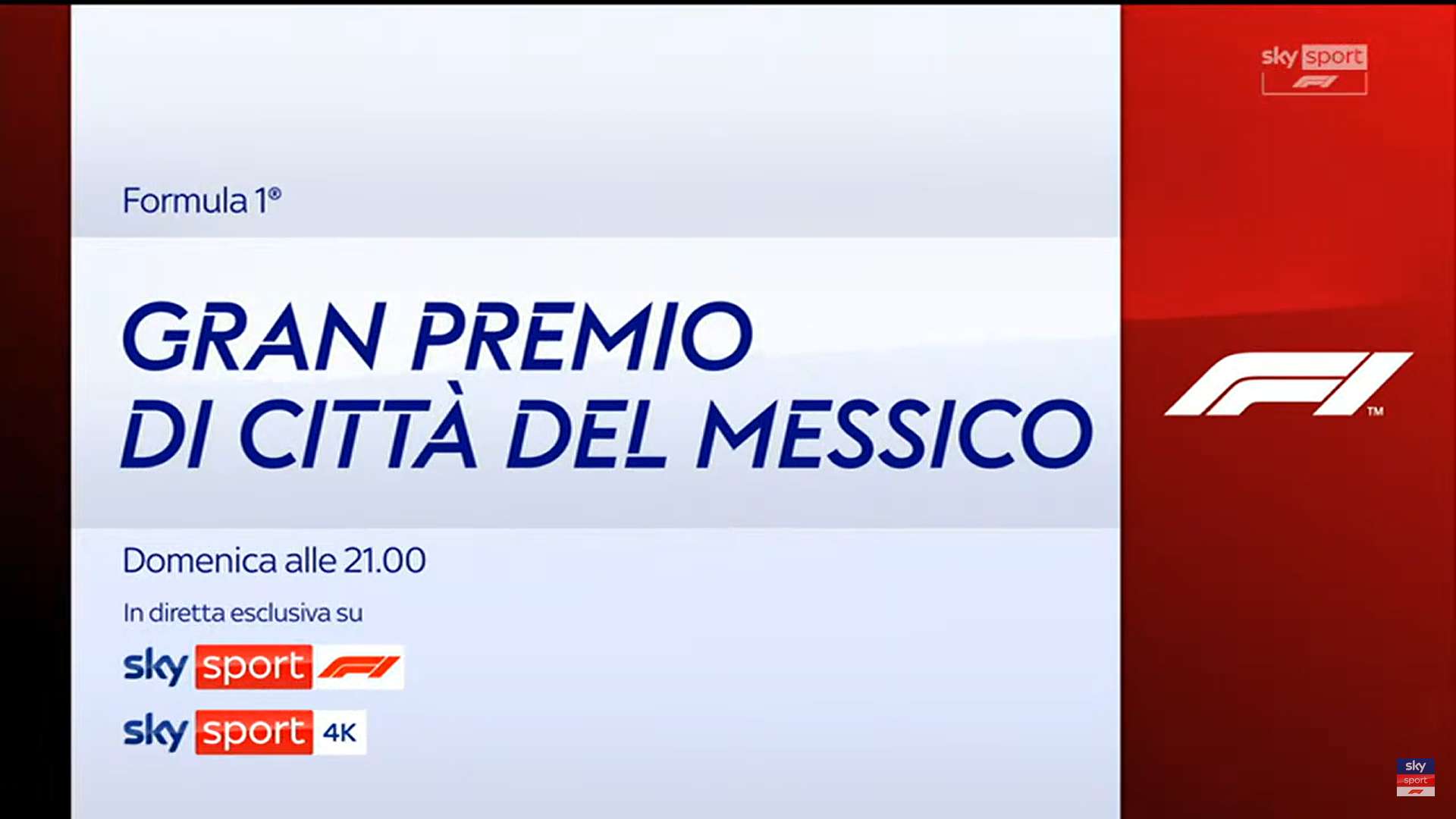 Sky Sport F1, Gran Premio Messico 2022 e Finali Mondiali Ferrari (anche in streaming su NOW)