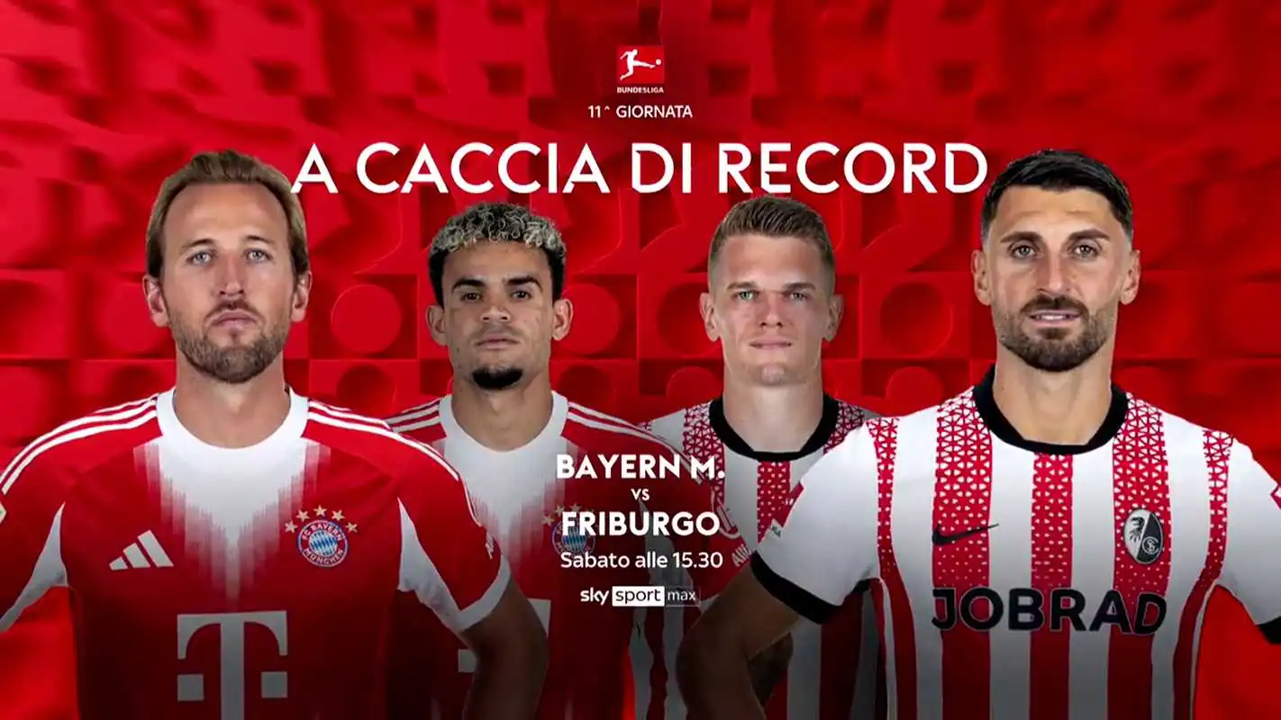 Calcio Estero live Sky e NOW (21 - 24 Novembre 2025) - Premier League, Ligue 1, Bundesliga - immagine di copertura per i programmi TV