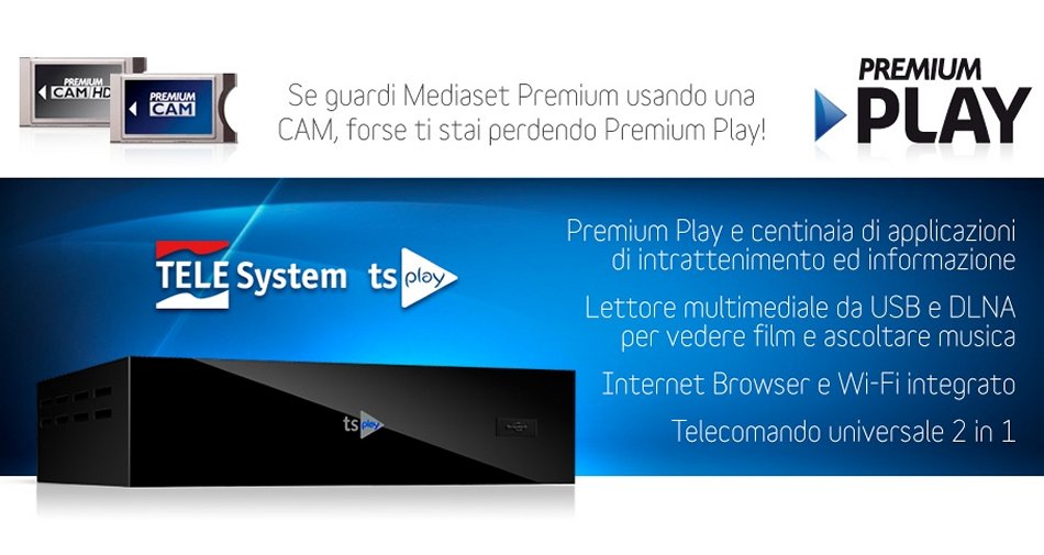 Visualizza: Aggiornamento software decoder Telesystem tsPLAY (Versione 0.38.0.38) su Digital-News.it Immagine di Aggiornamento software decoder Telesystem tsPLAY (Versione 0.38.0.38) - Scopri di più su HiTech