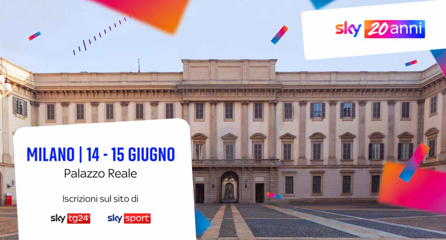 #Sky20Anni, annunciati nuovi grandi ospiti per la due giorni a Palazzo Reale - Milano