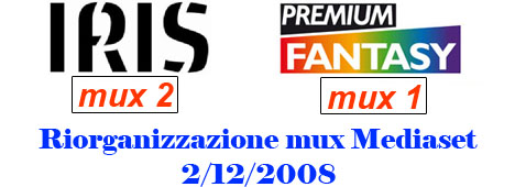 Visualizza: Riorganizzazione multiplex Mediaset: Iris si sposta sul Mux2, attivati i Fantasy su Digital-News.it Immagine di Riorganizzazione multiplex Mediaset: Iris si sposta sul Mux2, attivati i Fantasy - Scopri di più su Digitale Terrestre