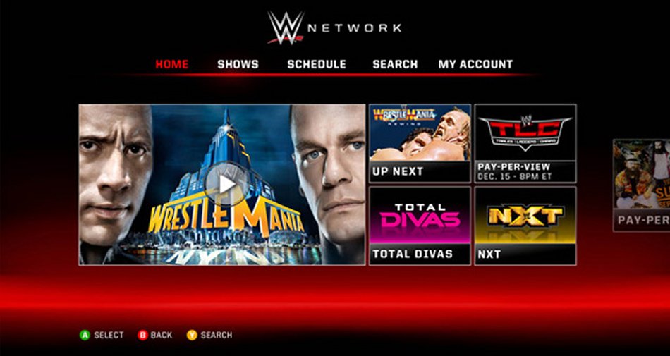 WWE® network ora disponibile anche in Italia