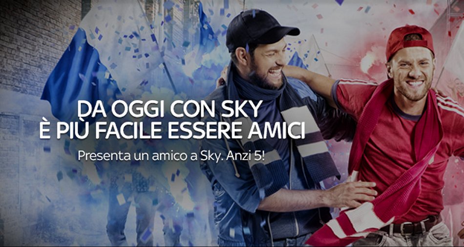 Immagine di Unione Nazionale Consumatori denuncia Sky per la promo «Presenta un amico» - Scopri di più su Sky Italia
