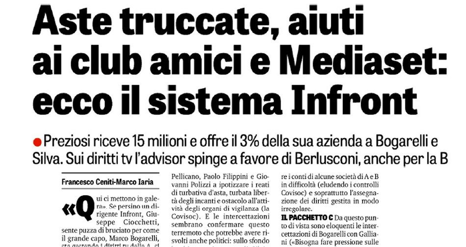 Immagine di Diritti Tv Serie A, la difesa di Infront: «Nessun trucco, ecco come è andata» - Scopri di più su Sport