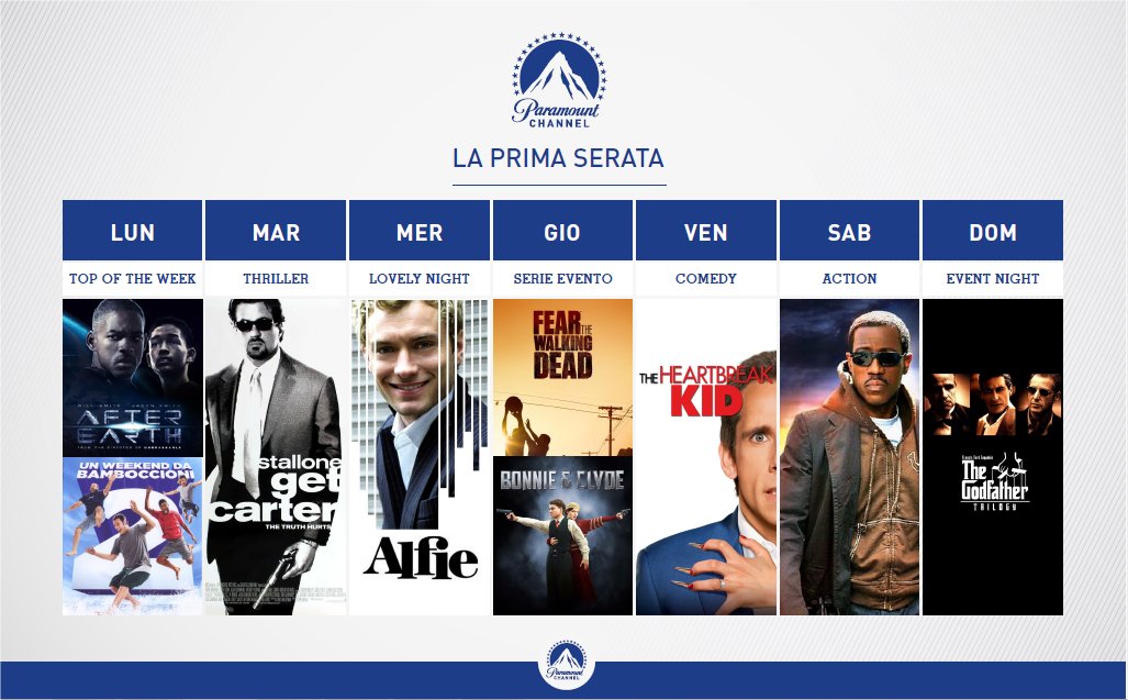 Visualizza: Paramount Channel Italia dal 27 Febbraio, sul nuovo canale Viacom in chiaro film e serie tv su Digital-News.it Immagine di Paramount Channel Italia dal 27 Febbraio, sul nuovo canale Viacom in chiaro film e serie tv - Scopri di più su Televisione