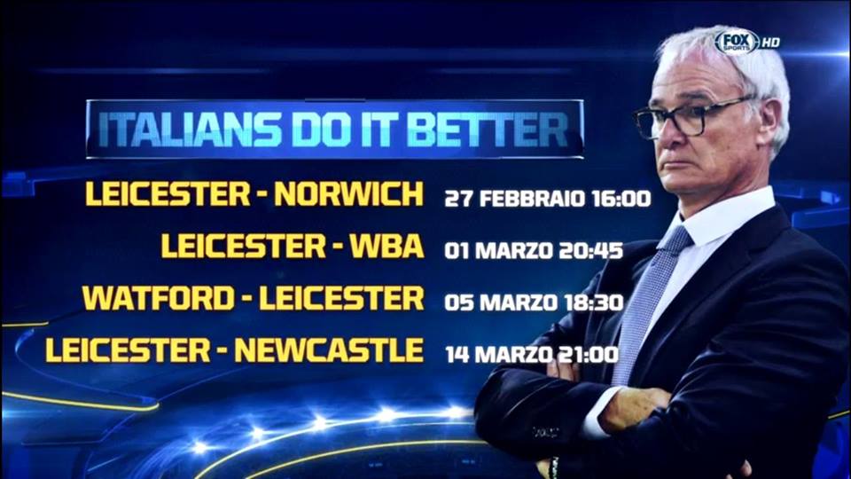 Immagine di UFO Leicester lo speciale di Fox Sports sul sogno della squadra che guida la Premier - Scopri di più su Sky Italia