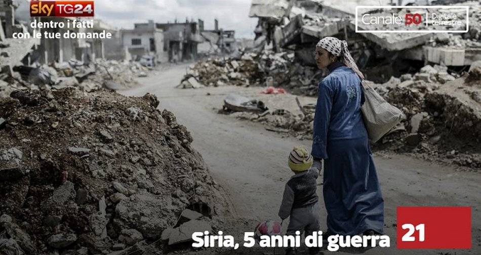 Visualizza: Cinque anni di guerra in Siria, programmazione dedicata su Sky TG24 su Digital-News.it Immagine di Cinque anni di guerra in Siria, programmazione dedicata su Sky TG24 - Scopri di più su Sky Italia