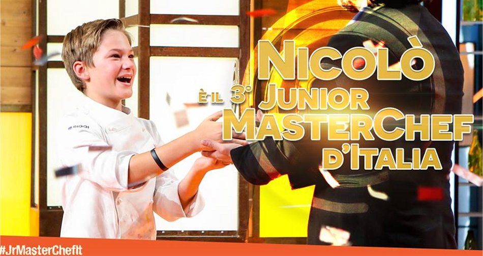 Foto - 440 mila su Sky Uno HD per la vittoria di Nicolò a #JrMasterChef Italia 2016