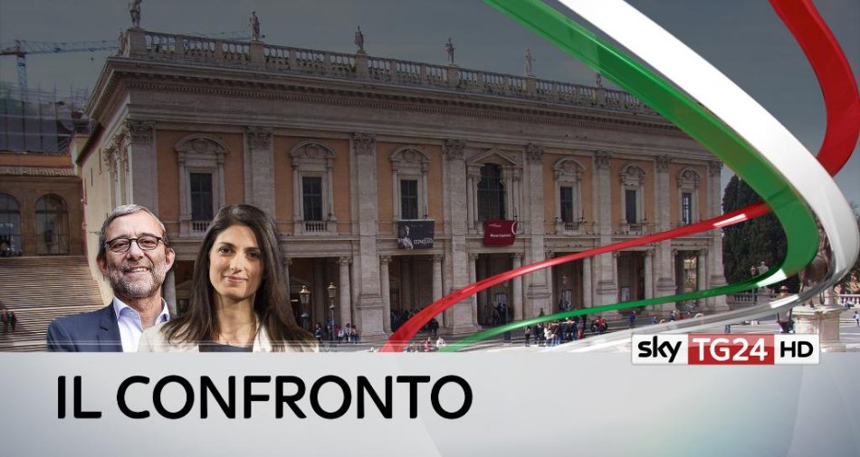 Immagine di #ConfrontoSkyTG24 | Giachetti vs Raggi, su Sky TG24 e Tv8 in diretta dal Campidoglio (Roma) - Scopri di più su Sky Italia