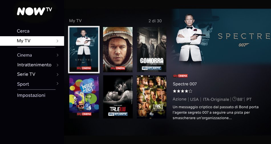 NowTv arriva in Italia, ecco tutti i dettagli della nuova Internet TV di Sky