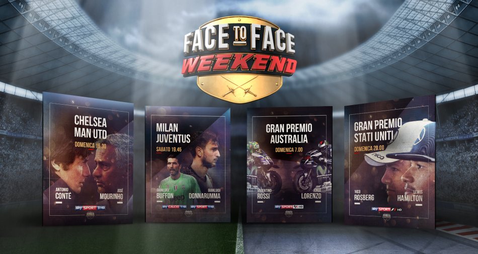 Immagine di Face to Face Weekend, su Sky Sport super eventi per altrettanti duelli tra campioni - Scopri di più su Sky Italia