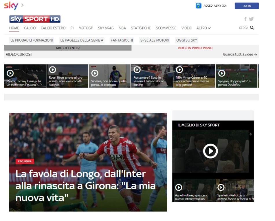 Immagine di SkySport.it è la seconda testata sportiva online in Italia con 2 milioni di utenti unici - Scopri di più su Sky Italia