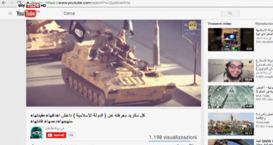 Immagine di ISIS su Youtube, Sky TG24 si domanda: Perchè non vengono rimossi? - Scopri di più su Sky Italia