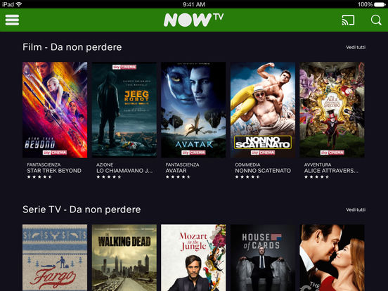 NOW TV arriva su Chromecast con dispositivi iOS (iPad e Iphone)