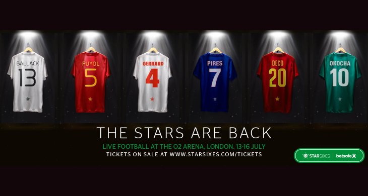 Immagine di Star Sixes, in diretta su Fox Sports HD con Del Piero, Di Canio, Rivaldo, Roberto Carlos e Gerrard - Scopri di più su Sky Italia