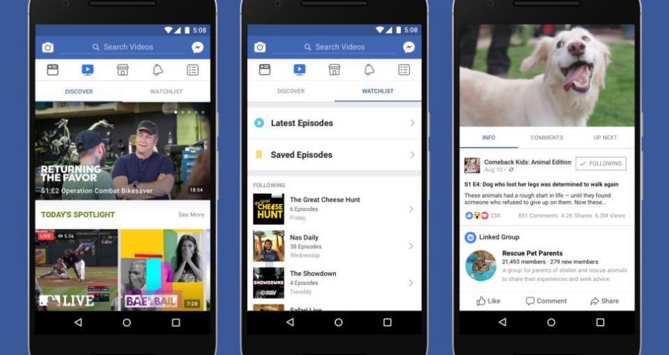 Immagine di Facebook lancia Watch e sfida i big delle tv con un nuovo servizio video - Scopri di più su Internet e Tv