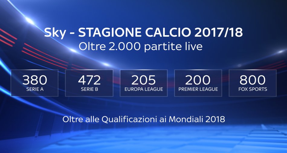 Foto - Sky Sport presenta oltre 2000 partite live per la stagione Calcio 2017 / 2018