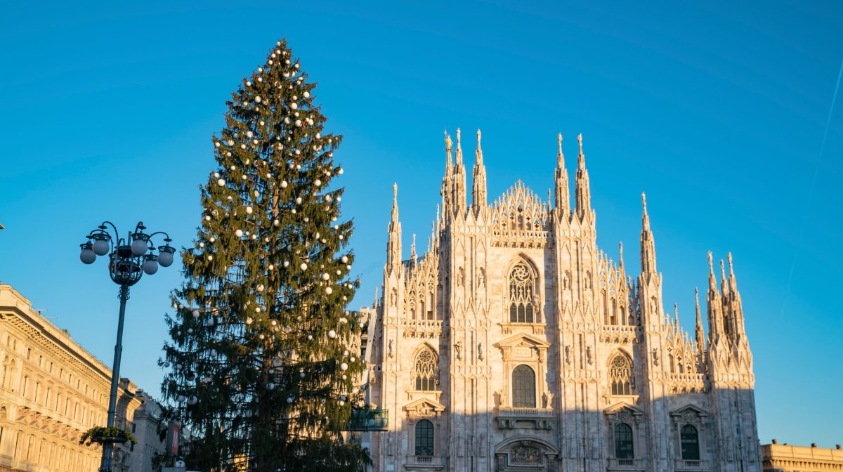 Sky Italia rende omaggio a Milano con un maestoso Albero di Natale in piazza Duomo