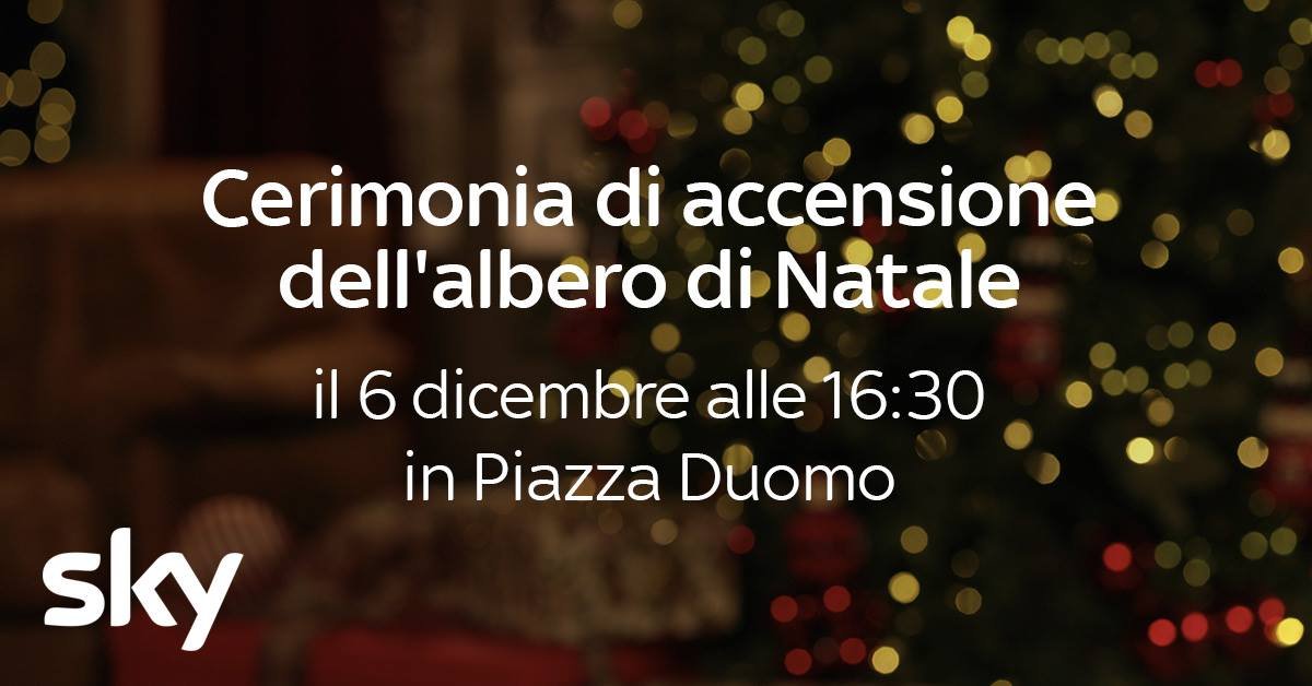 #Natallegria | Sky invita domani in Piazza Duomo per accendere il Natale a Milano
