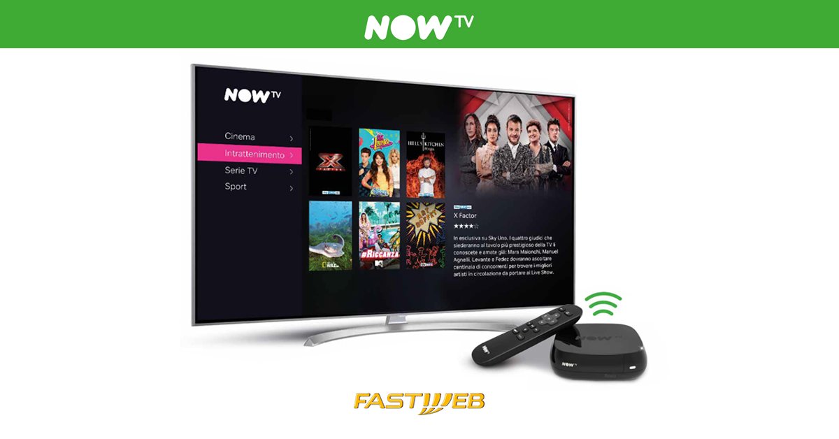 Fastweb e Sky Italia, nuovo accordo per integrare in offerta Now TV
