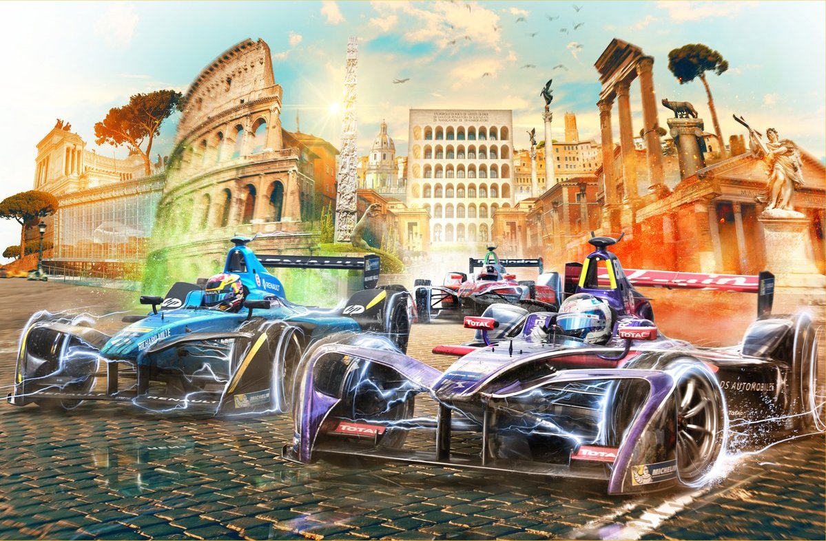 E-Prix Roma 2018 con 15 telecamere e 5 ore di diretta tv sui canali Mediaset