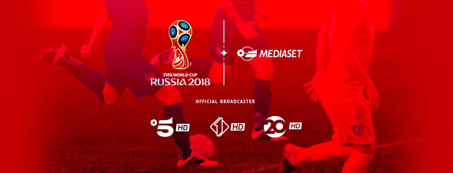 Immagine di Mondiali di Calcio Russia 2018 via satellite sui canali Mediaset HD con Tivùsat - Scopri di più su Satellite / Estero
